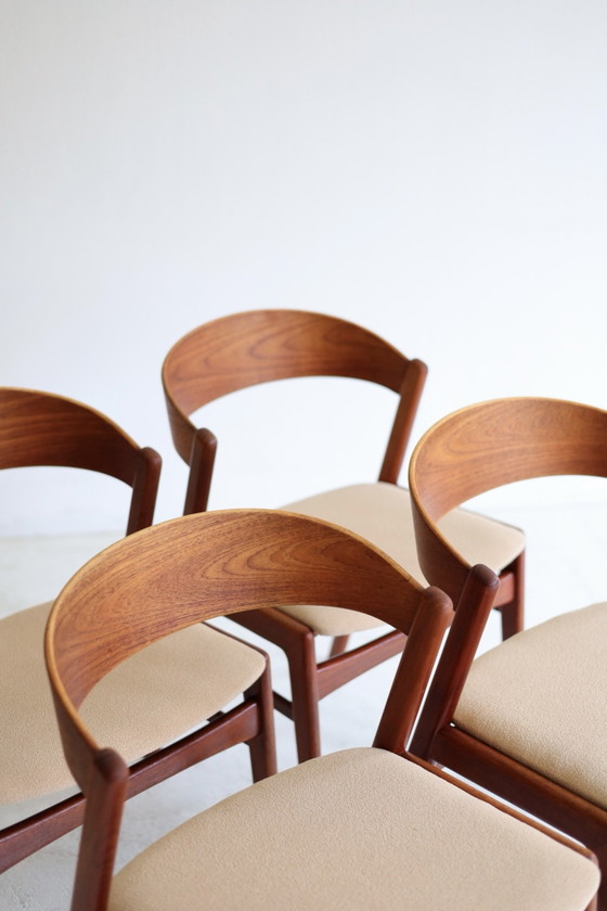 Set di 4 sedie da pranzo vintage, DUX Sweden – Legno, Tessile (photo 3 of 10)