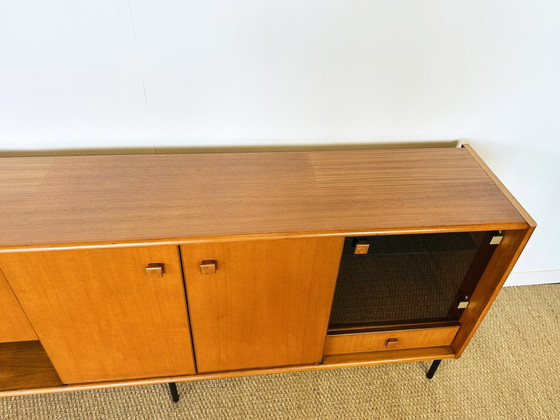 Image 1 of Hoge Scandinavische teakhouten dressoir, jaren 60