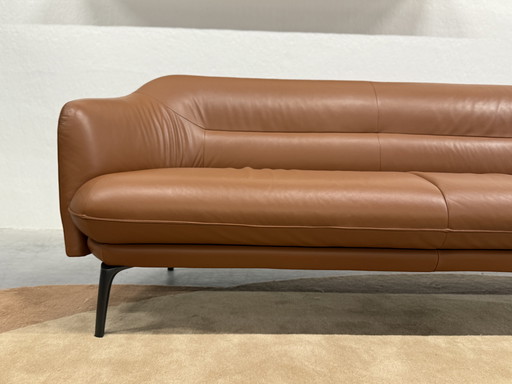 Leolux Lindo Canapé 3 places Ceras cuir Auburn 210