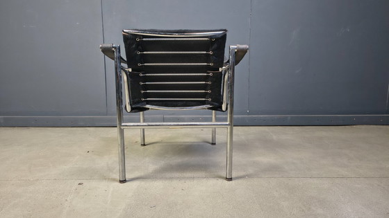 Image 1 of LC-1 Chair in black Ponyskin by Le Corbusier for Cassina 1970s