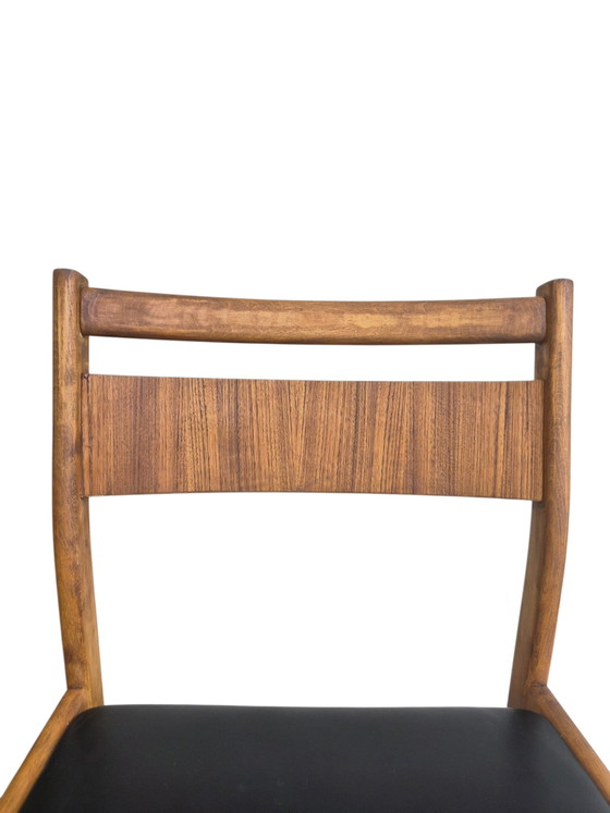 4 x Vintage Danish Thorsø Støle (T.S.M.) Dining Chair – Wood, Skai (photo 6 of 15)