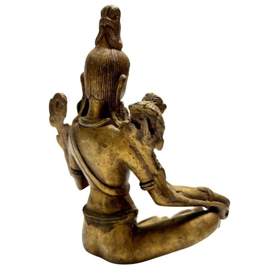 Estatua de Tara Verde Bronce – Sur de la India – Lote 473 – Esculturas, Bronze (photo 4 of 10)