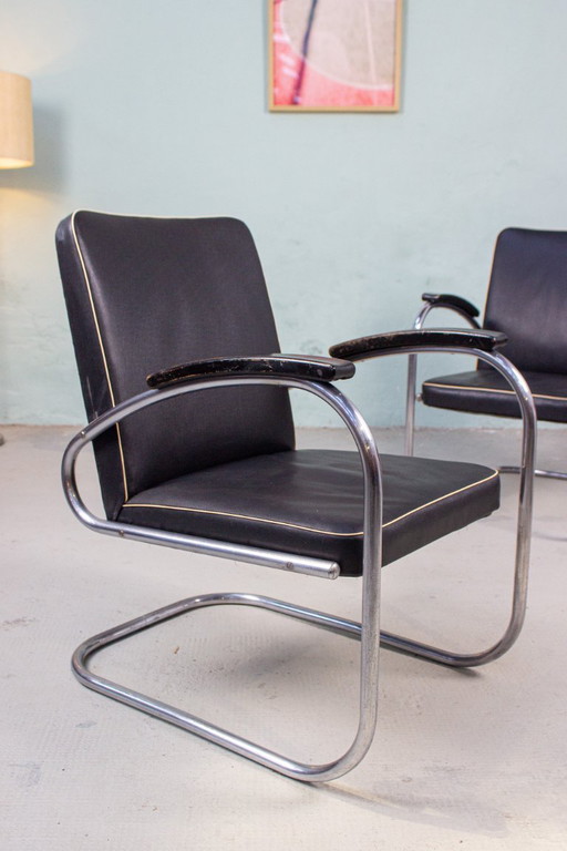 1v.2 Vintage Mauser RS7 Stuhl Sessel Easy Chair Mid Century