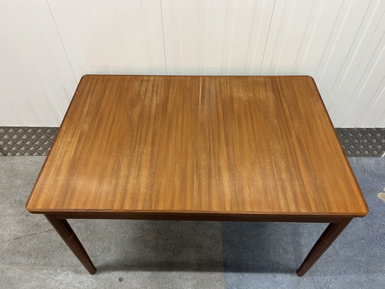 Image 1 of Vintage Mid - Century Extendable Dining Table Teak Wood