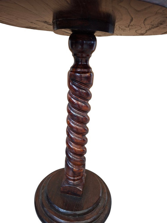 Image 1 of Carved Ash Refectory Table