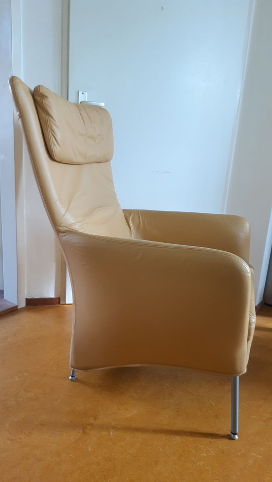Montis, poltrona in pelle, giallo senape – Poltrone (photo 2 of 15)