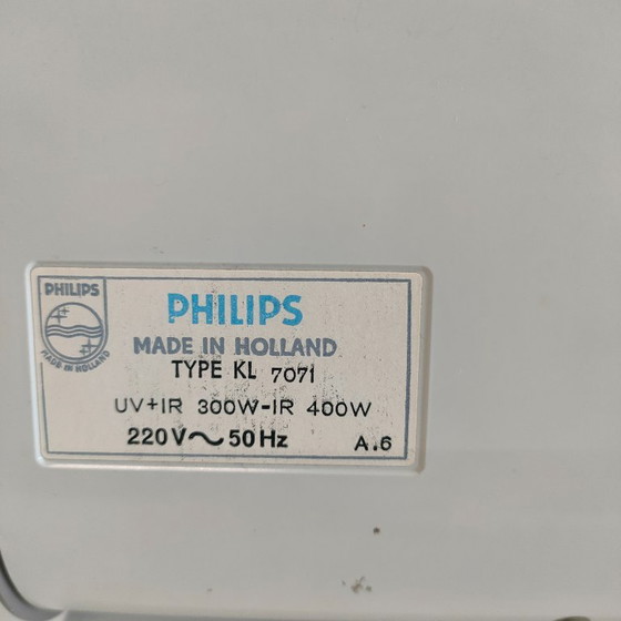 Philips UV+IR Lamp/Sunlamp KL7071 From The 70s, Table lamps, Metal, Plastic, Grey, Vintage (photo 10 of 11)