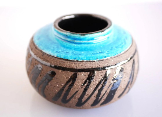 Image 1 of Mid-century modern studio art ceramic vase by Inger Persson for Rörstrand, Sweden, 1970s