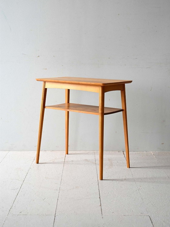 Image 1 of Table basse scandinave des années 1960 en pin massif