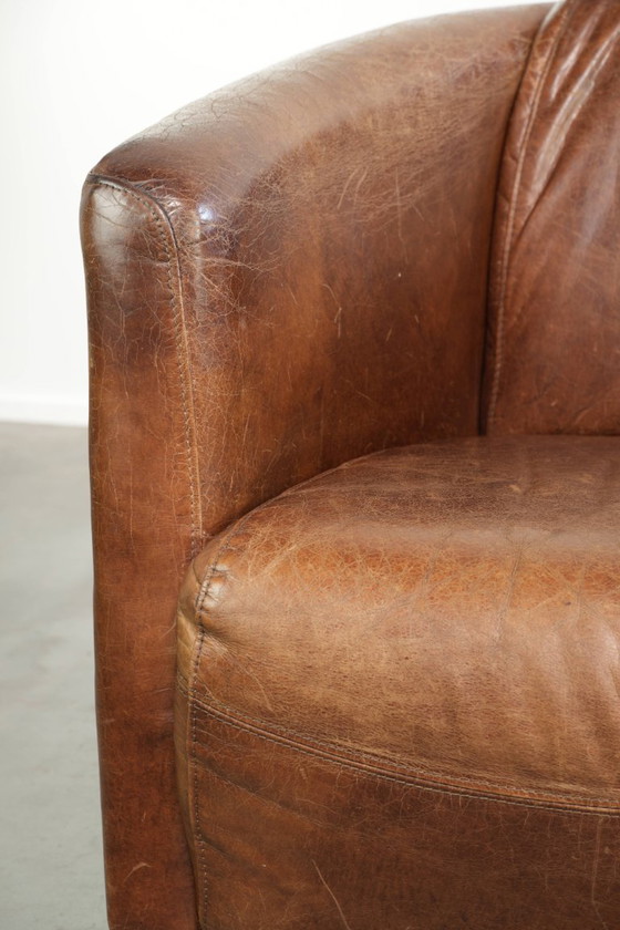 Fauteuil Aviator Design en cuir de vachette couleur cognac – Leather (photo 10 of 12)