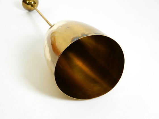 Image 1 of Beautiful height-adjustable original Mid Century Modern brass pendant lamp