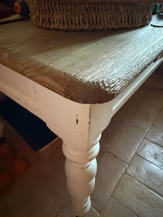 Bureau Dialma Brown DB001709, Chêne brossé, 3 tiroirs, Bureaux, Bois, Crème (photo 7 sur 11)