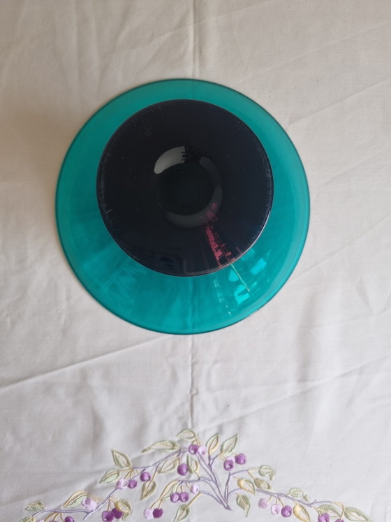 Image 1 of Ciotola artistica vintage in vetro italiano – Murano / Empoli – Metà del XX secolo