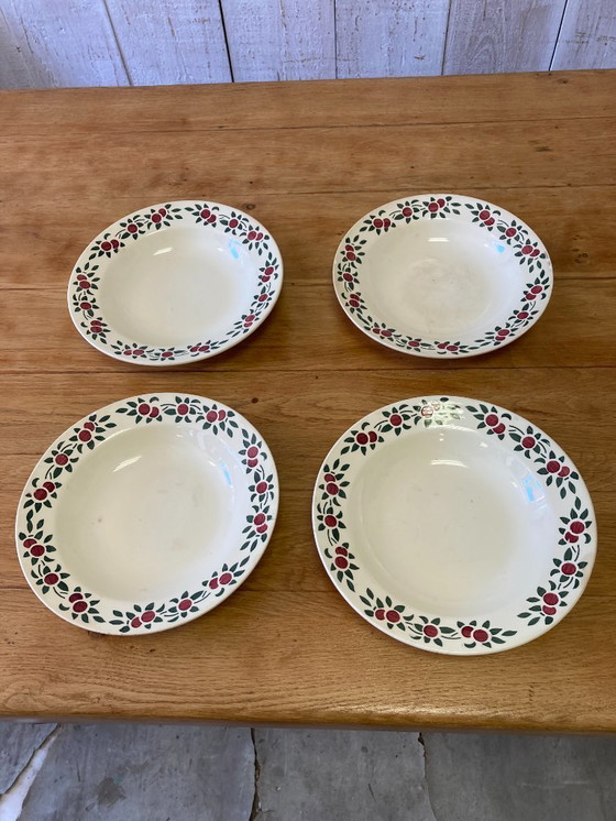 Image 1 of Set of 4 vintage "Montereau" plates