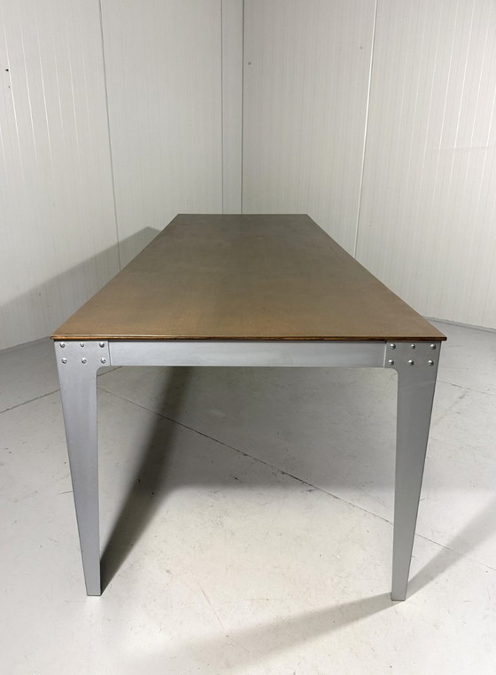 Image 1 of Table de salle à manger en aluminium Piet Hein Eek XXL, années 1990