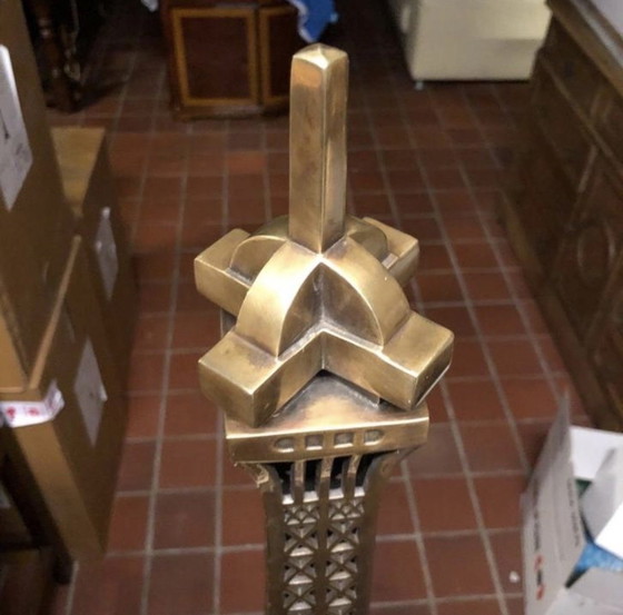 Image 1 of Neue Tafellampe Eichholtz Eiffel XXL in Kupfer Eiffeltoren 110 hoch