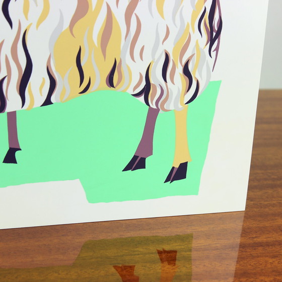 Image 1 of Vintage Czechoslovakian Pop Art Style Wall Panel (1960s)