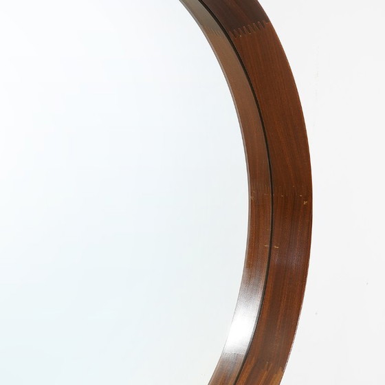Image 1 of Round teak wall mirror, 1960s