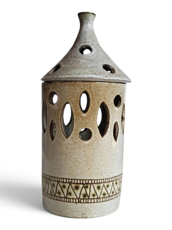 Lanterne en céramique "La Fagoterie" – Bougeoirs et chandeliers, Porcelain, Ceramic, Vintage (photo 10 of 10)