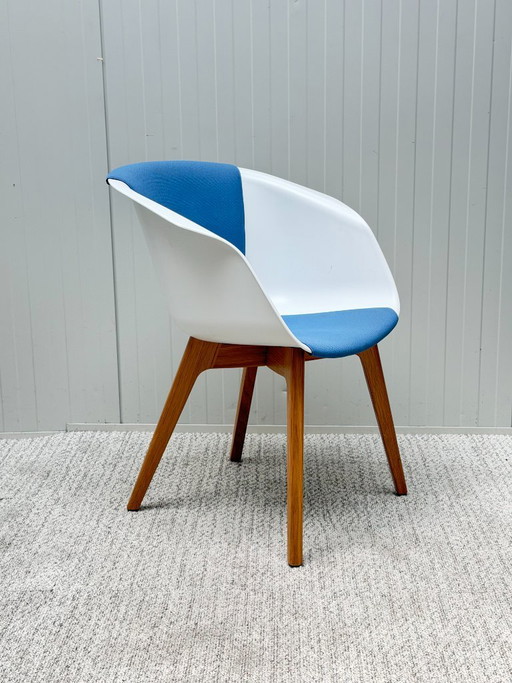 Silla Sedus On Spot Design con tapicería azul – kuipstoelen, Plastic, Wood (photo 2 of 11)