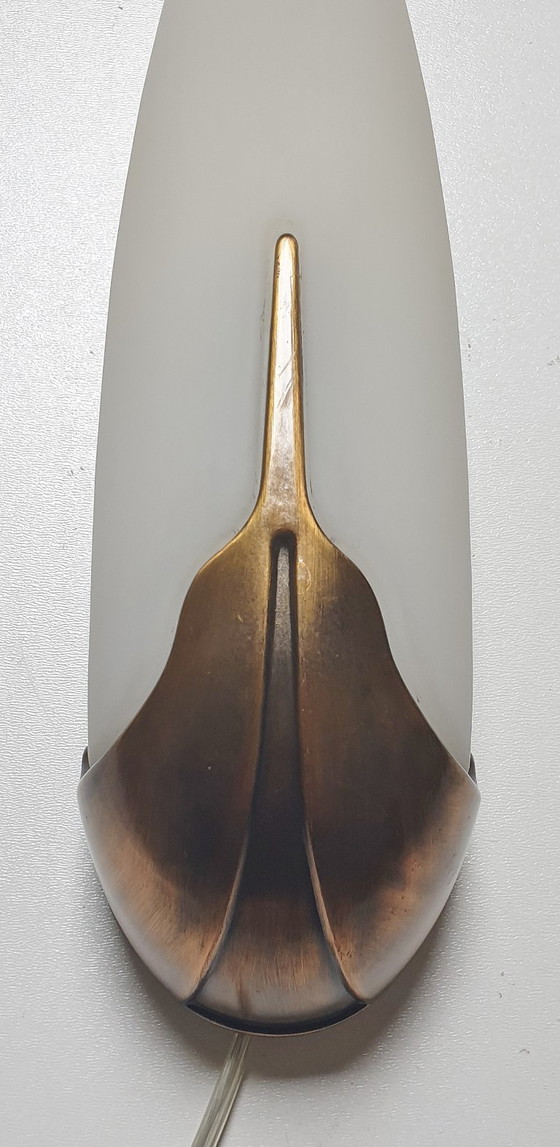 Image 1 of Herda - Wall lamp - 20.0605/1 - Glass, Metal