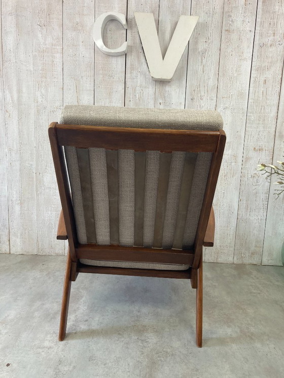 Poltrona vintage – Poltrone, Textile, Wood (photo 7 of 10)