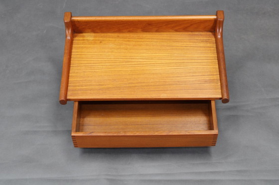 Image 1 of 1950s Paire de rares tables de nuit flottantes en teck de Borge Mogensen par Dyrlund Denmark