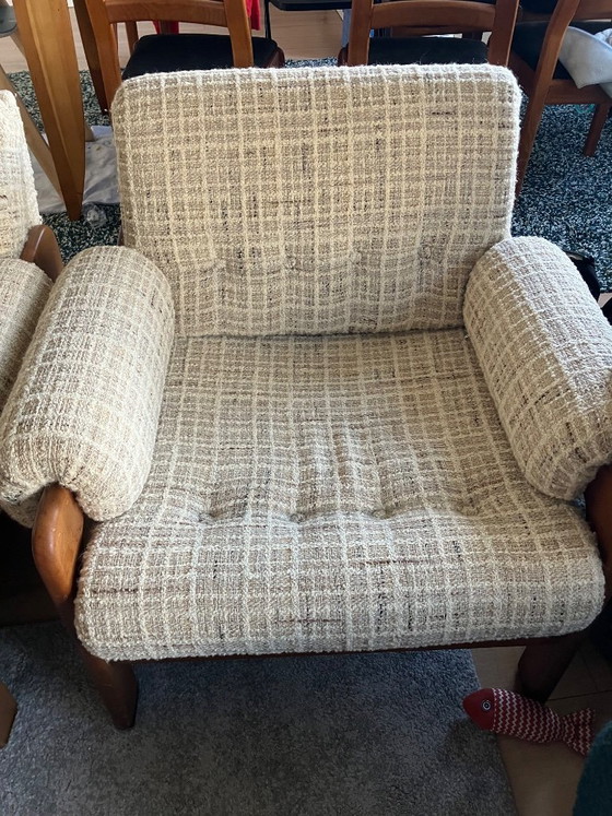 Image 1 of Poltrone lounge scandinave degli anni '60 con rivestimento originale