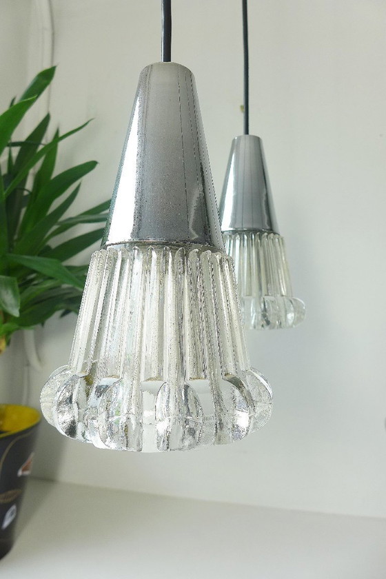 Image 1 of Vintage pendant lamp 60s 70s chandelier Richard Essig Space Age lamp