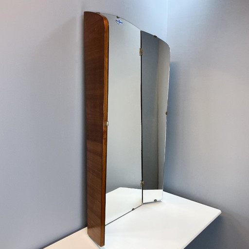 Vintage Wandspiegel mit Schwenkflügeln von Unionsglas, 50er Jahre