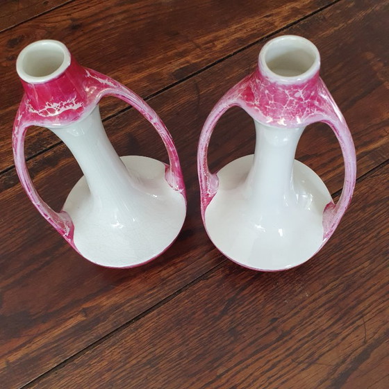 Image 1 of Art Deco vase set NIMY (Belgian pottery ca. 1920)