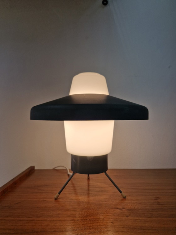 Lampada da tavolo Vintage Philips NX35 – Louis Kalff – Anni '50 – Lampade da tavolo, Glass, Metal (photo 13 of 14)