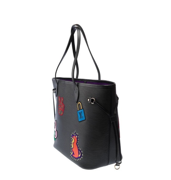 Image 1 of Borsa LOUIS VUITTON Neverfull en Cuir Noir - 103299