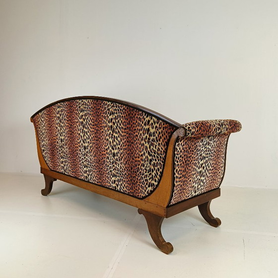 Biedermeyer Style Sofa In Leopard Trim – Couches, Other (photo 19 of 19)