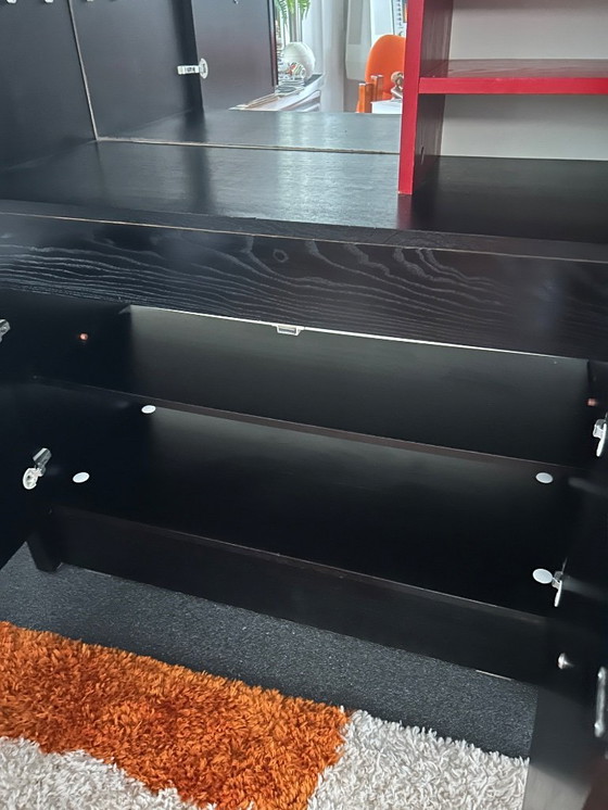 Image 1 of Alter schwarzer De Coene Wandschrank