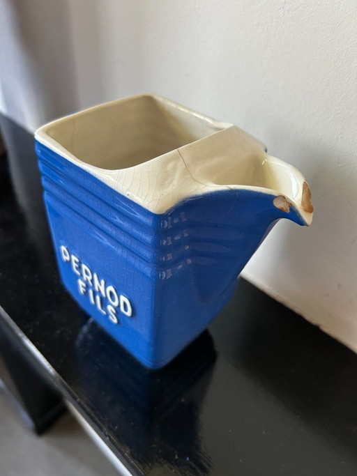 Oggetto da collezione: brocca d'acqua in ceramica Pernod Fils