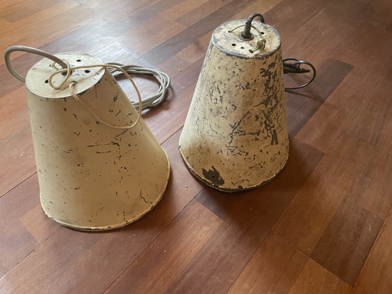 Image 1 of Ensemble de lampes industrielles vintage