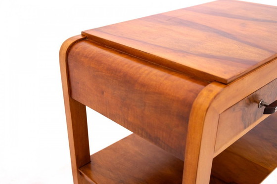 Image 1 of Mesa auxiliar Art Déco, Polonia, años 30.