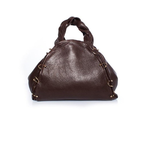 Borsa a tracolla Maison Du Posh in pelle marrone