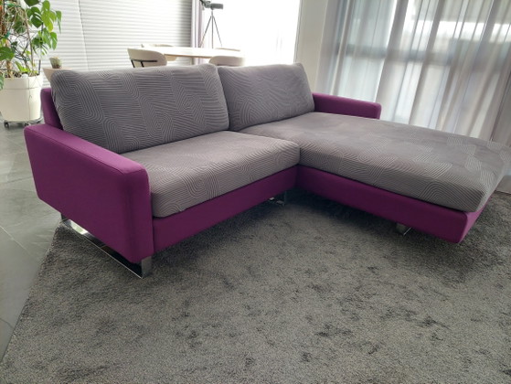 Design Sofa Cor Conseta With Chaise Longue – 3-5 seaters, Chrome, Textile (photo 8 of 9)