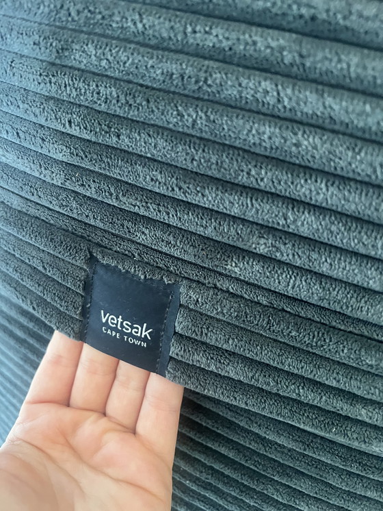 Image 1 of Vetsak beanbag larg-cord terciopelo gris oscuro