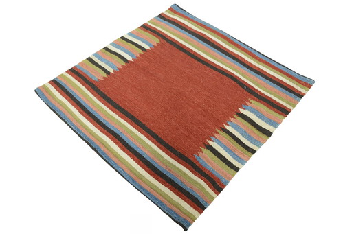 Handgeweven Mazandaran kelim - 104 x 100 cm - Eigentijds ontwerp - 100% wol