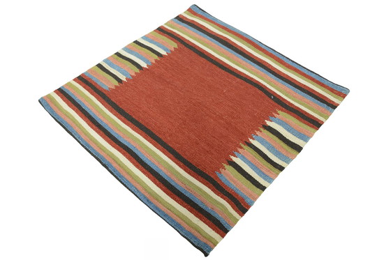 Image 1 of Kilim Mazandaran tessuto a mano – 104 x 100 cm – Design contemporaneo – 100% lana