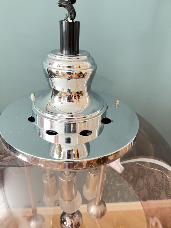 Image 1 of Lampada a sospensione Space Age con paralume in plastica