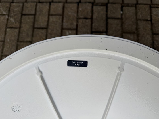 Image 1 of Original Carrara marble round Knoll Tulip dining table (120cm)