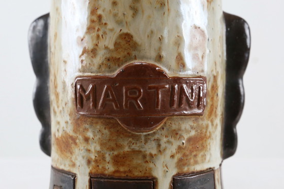 Image 1 of Vintage Keramieken Tafellamp van Martini Vermouth, Italië 1950