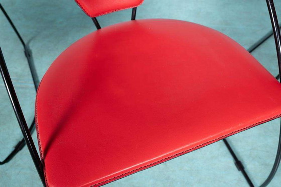 Image 1 of Ensemble de 4 chaises Linda d'Arrben, design italien des années 80