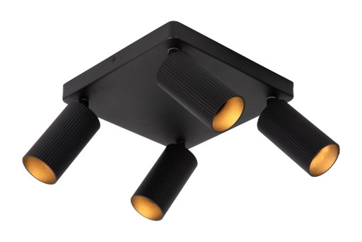 Lucide CLUBS Foco de Techo 4xGU10 Negro