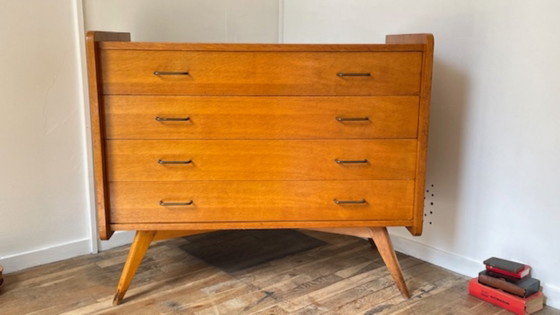 Vintage ladekast met kompasvormige poten – Ladekasten, Wood (photo 3 of 42)