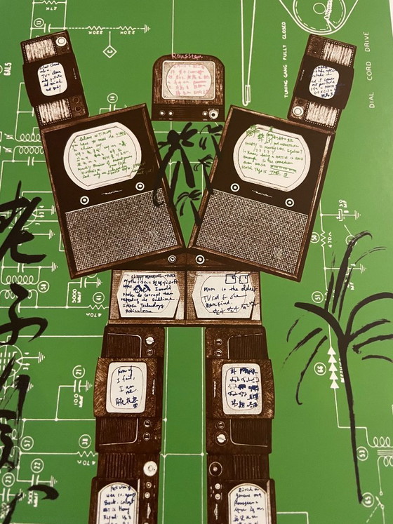 Image 1 of Nam June Paik (1932-2006), Evolution, Revolution, Resolution, 1989 (Rousseau), copyright Nam June Paik Estate 2010, Gedrukt in D